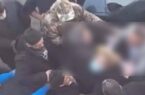 تصاویری جدید از میدان‌داری زنی که می‌گفتند مادر یکی از دانش‌آموزان است