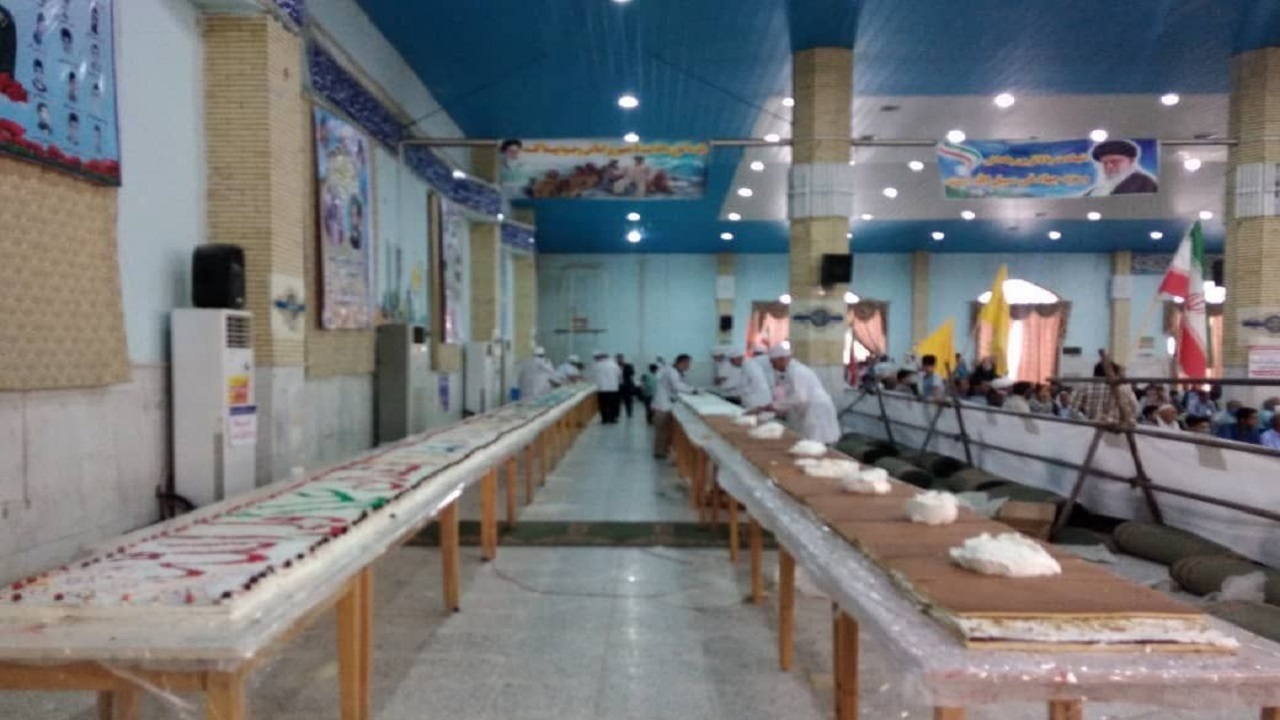 کیک ۶ تنی به مناسبت عید غدیر در زنجان پخت شد