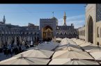 لحظه اعلام خبر شهادت «سید حسن نصرالله» در حرم مطهر رضوی
