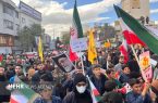 فریاد مرگ بر اسرائیل اردبیلی‌ها در راهپیمایی ۱۳ آبان