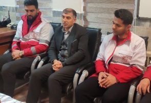 بازدید فرماندار گرمی از پایگاه امداد جاده‌ای هلال احمر امیرکندی
