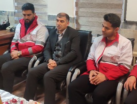 بازدید فرماندار گرمی از پایگاه امداد جاده‌ای هلال احمر امیرکندی