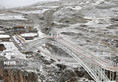 بارش برف بهاری در سرعین