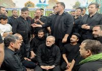 حضور رییس جمهور در مراسم شام غریبان امام‌حسین (ع) اردبیل