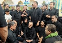 حضور مسعود پزشکیان در جمع عزاداران اردبیلی