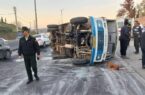 حادثه رانندگی در پارس‌آباد ۲۶ مصدوم و یک فوتی برجا گذاشت