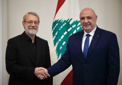 لاریجانی با رئیس‌جمهور لبنان دیدار کرد