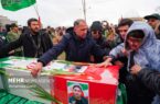 تشییع پیکر شهید «احمد لیالی مقدم» در اردبیل