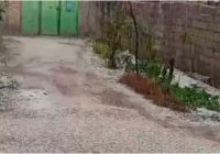 بارش تگرگ و باران در روستای میرنی اردبیل