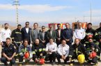 مانور عملیاتی آتش‌نشانی در شهرک صنعتی اردبیل ۲ برگزار شد